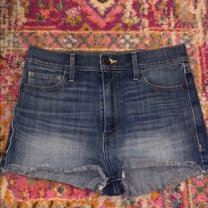 high waisted jean shorts
